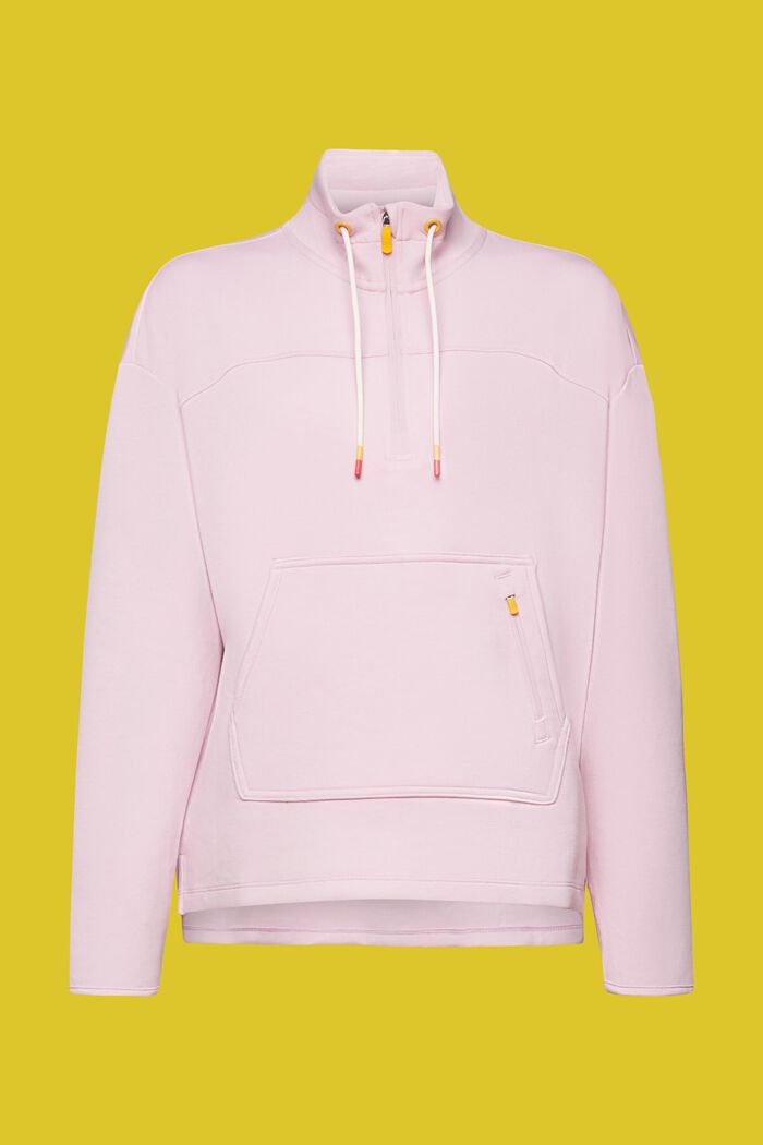 Sweatshirt med lynlås, LENZING™ ECOVERO™, LILAC, detail image number 5