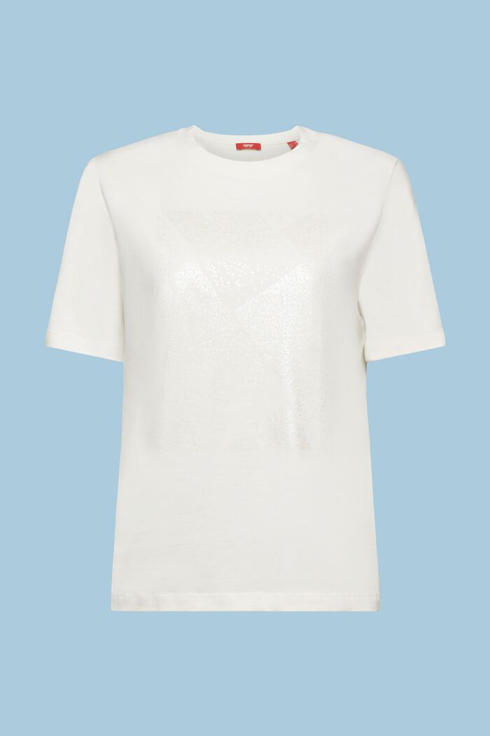 T-shirt med holografisk print, ICE, detail image number 6