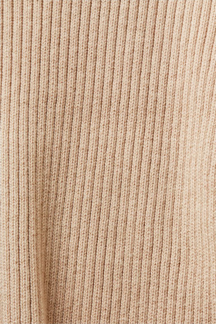 Sweater i ribstrik, BEIGE, detail image number 4