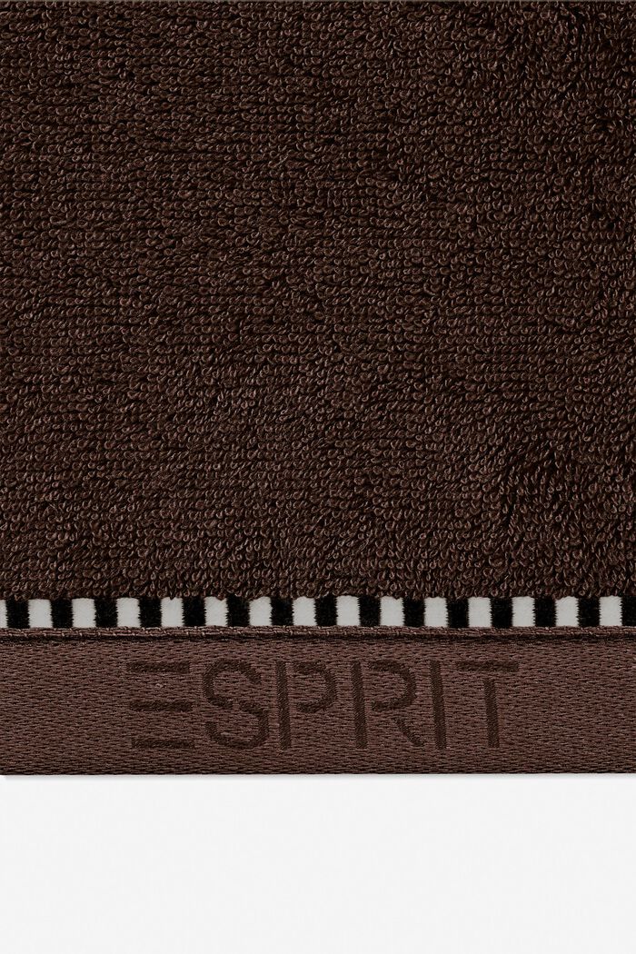 Med TENCEL™: Håndklædeserie af frotté, CHOCOLATE, detail image number 1