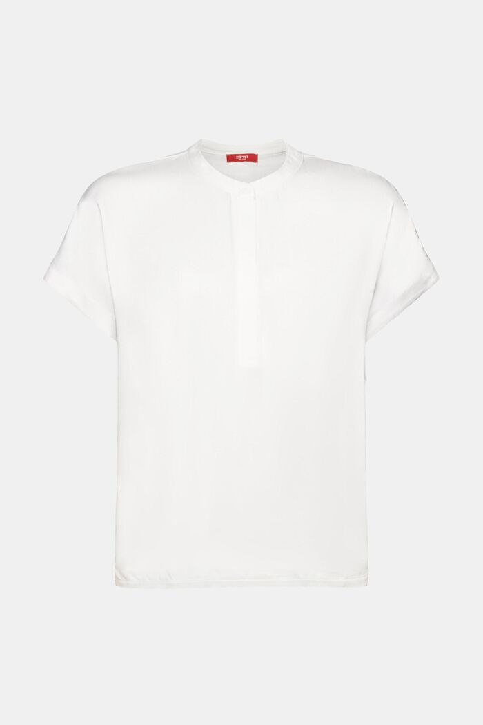 T-shirt i materialemiks, OFF WHITE, detail image number 6