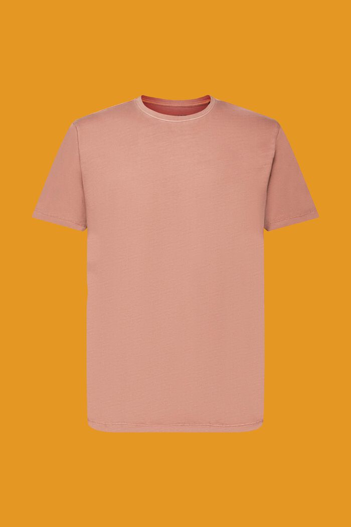 Vasket T-shirt, 100 % bomuld, DARK OLD PINK, detail image number 6