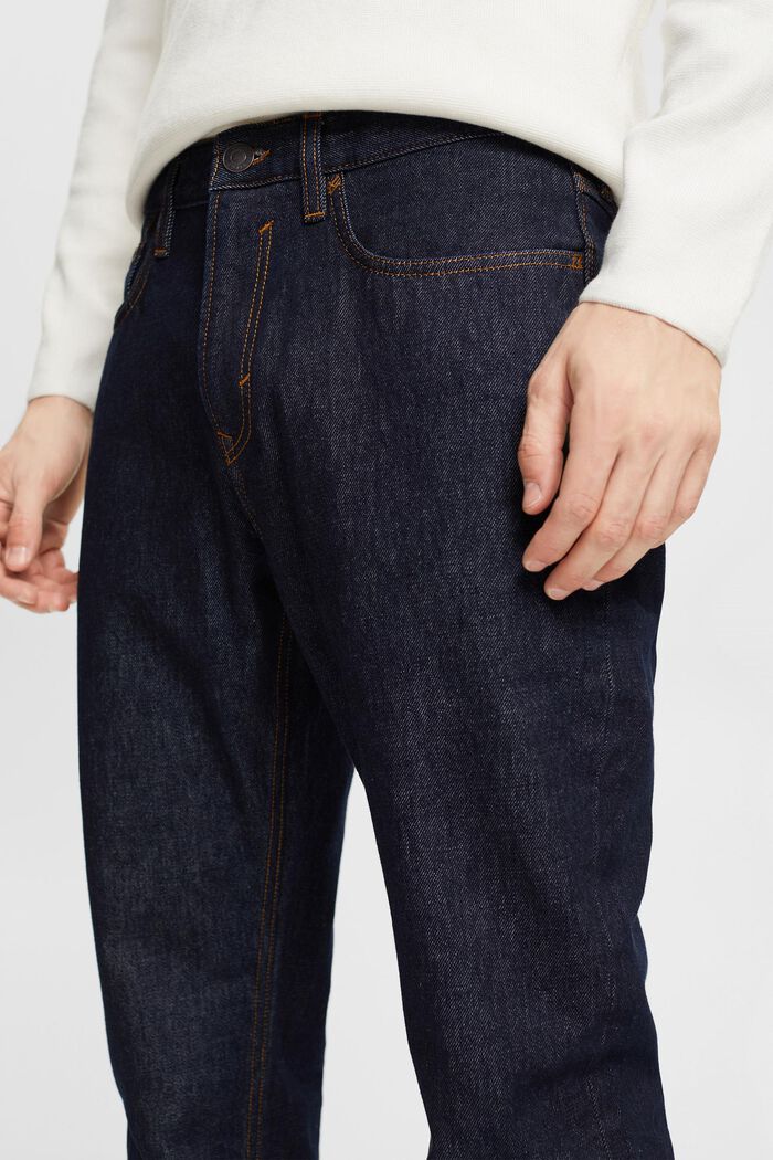 Jeans med lige ben, i bæredygtig bomuld, BLUE RINSE, detail image number 3