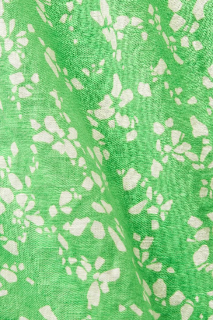 Ærmeløs bluse med print, CITRUS GREEN, detail image number 5