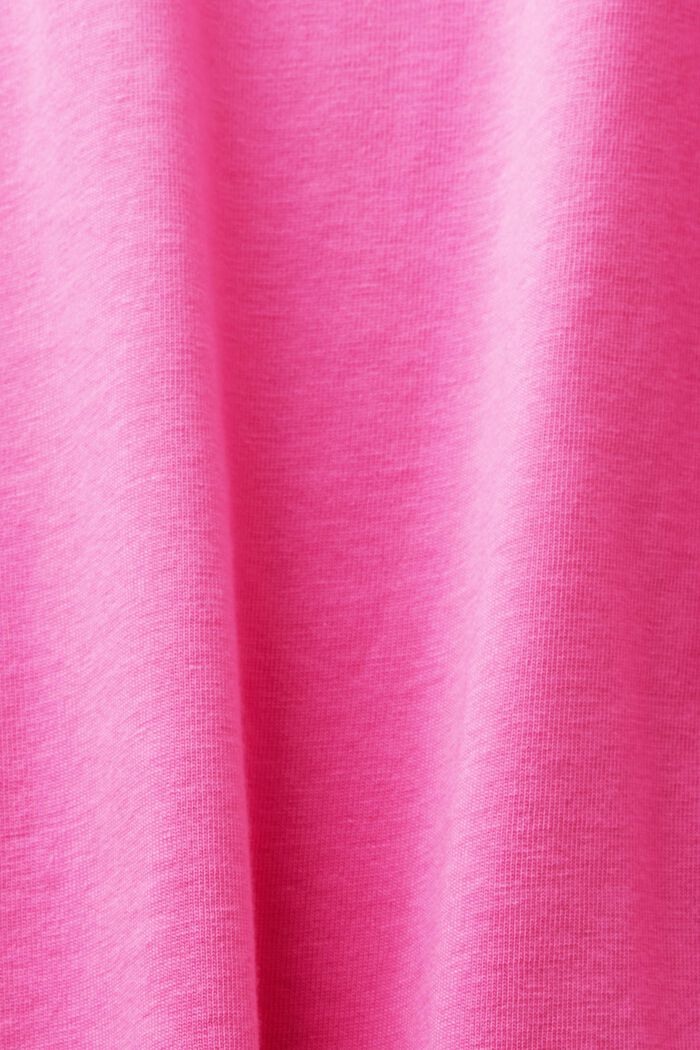 Henleytop i bomuld, NEW PINK FUCHSIA, detail image number 5