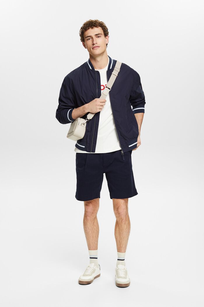 Chino-shorts i bomuld, NAVY, detail image number 5
