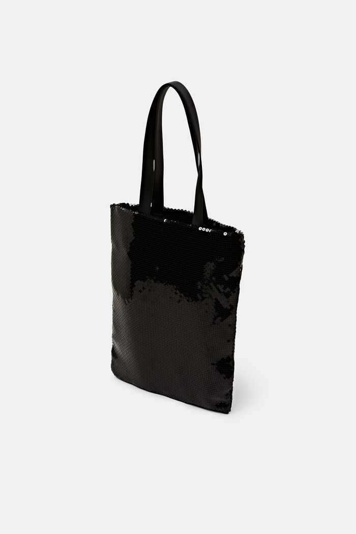 Tote bag med pailletter, BLACK, detail image number 2