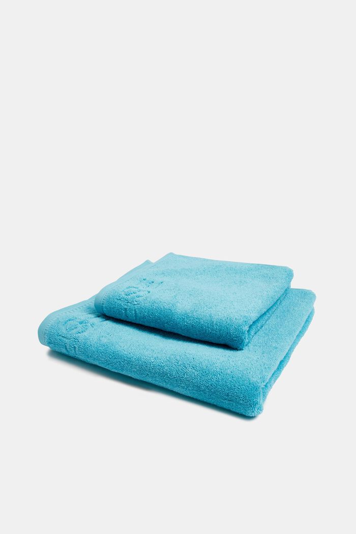 Med TENCEL™: Håndklædeserie af frotté, TURQUOISE, detail image number 3