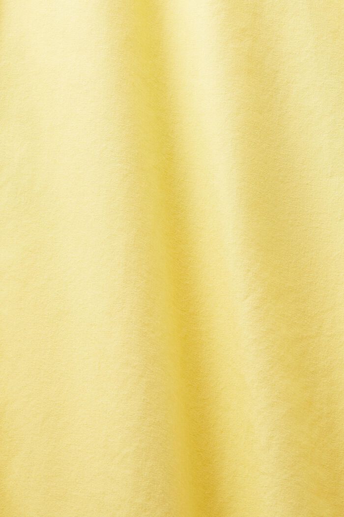 Skjorte i bomuldspoplin, PASTEL YELLOW, detail image number 5