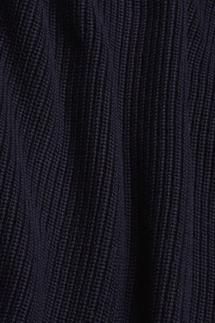 Lang pullover i bomuldsblanding, NAVY, detail image number 4