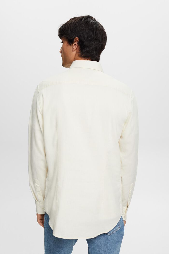 Tekstureret skjorte i slim fit, 100 % bomuld, ICE, detail image number 4