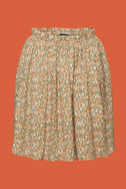 Kort nederdel med mønster, LENZING™ ECOVERO™