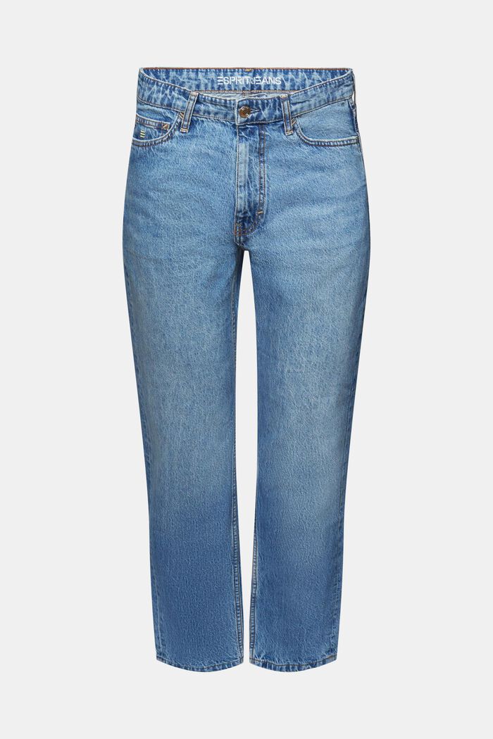 Relaxed retro-jeans med mellemhøj talje, BLUE LIGHT WASHED, detail image number 7