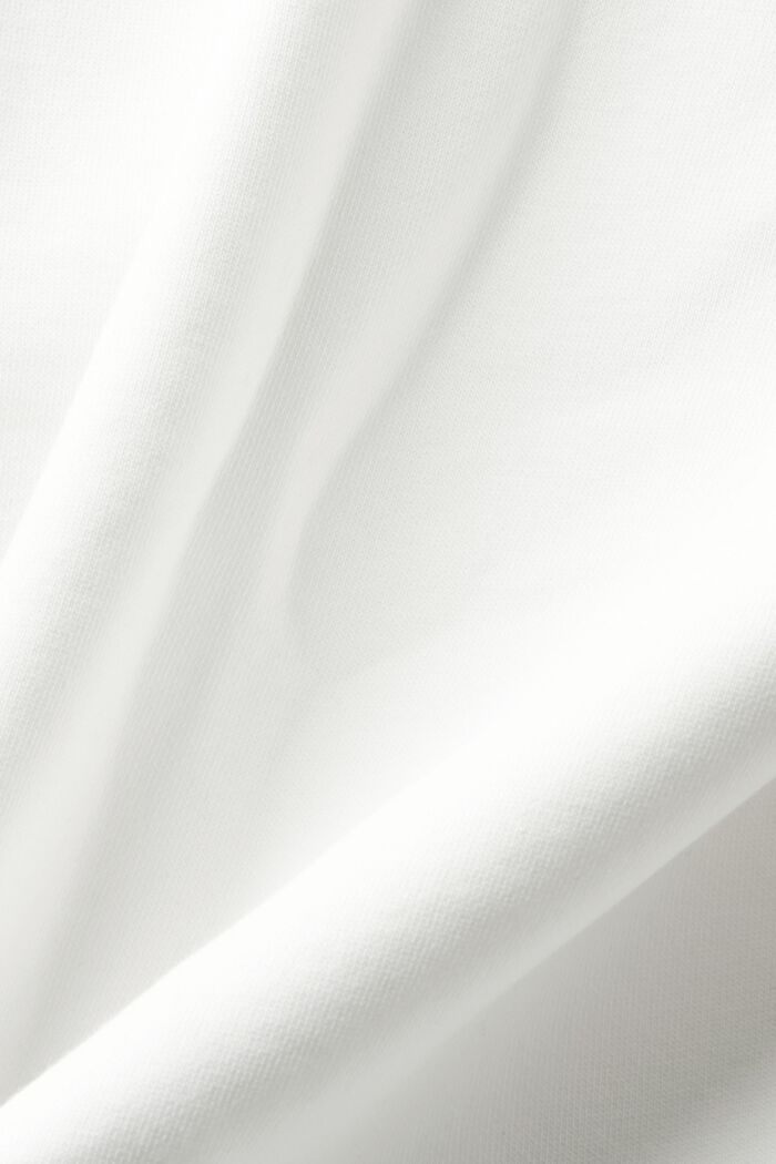 Genanvendt: oversized hættetrøje med lynlås, OFF WHITE, detail image number 5
