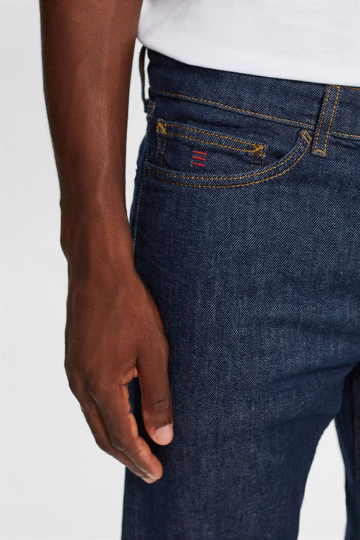 Lige jeans med mellemhøj talje, BLUE RINSE, detail image number 1