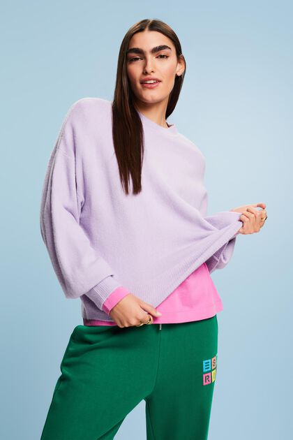 Sweater i uldmiks med rund hals