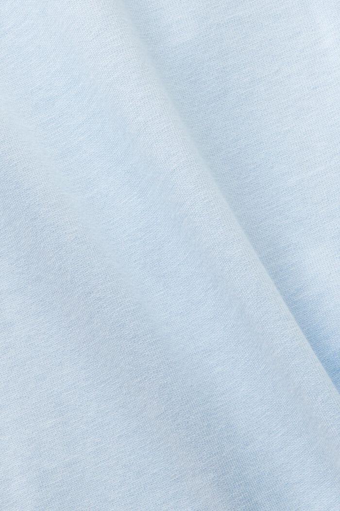 T-shirt i økologisk bomuld med print, PASTEL BLUE, detail image number 6