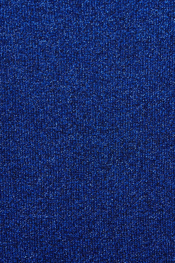 Funklende top med lange ærmer, BRIGHT BLUE, detail image number 5