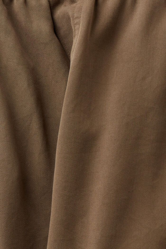 Shorts i TENCEL™ med elastisk linning og justerbart bånd, KHAKI GREEN, detail image number 6