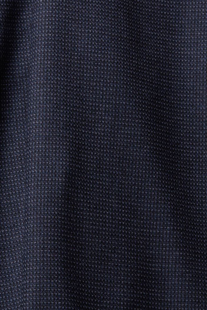 Teksturerede jakkesætsbukser, DARK BLUE, detail image number 7