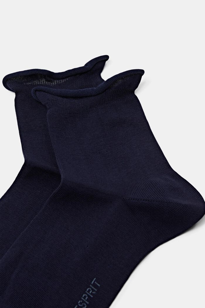 Pakke m. 2 par strikkede sokker, SPACE BLUE, detail image number 2