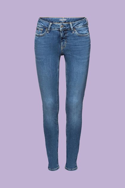 Skinny jeans med mellemhøj talje
