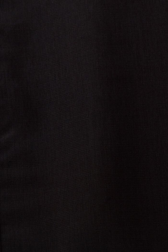 Halvgennemsigtig bluse, LENZING™ ECOVERO™, BLACK, detail image number 5