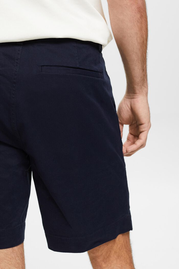 Chino-shorts i bomuld, NAVY, detail image number 3