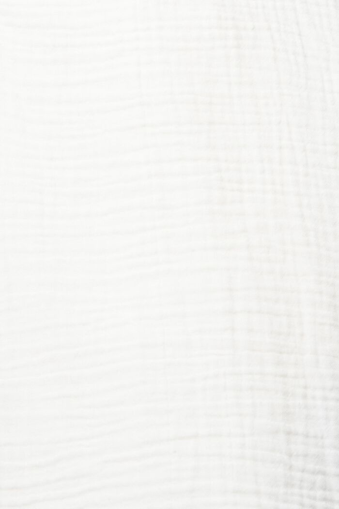 Bluse med crinkle-effekt, OFF WHITE, detail image number 6