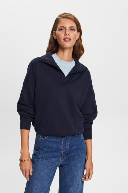 Pullover sweatshirt i fleece