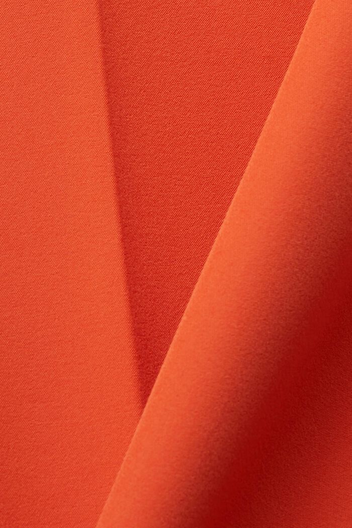 Bukser med høj talje og retro-svaj, ORANGE RED, detail image number 6