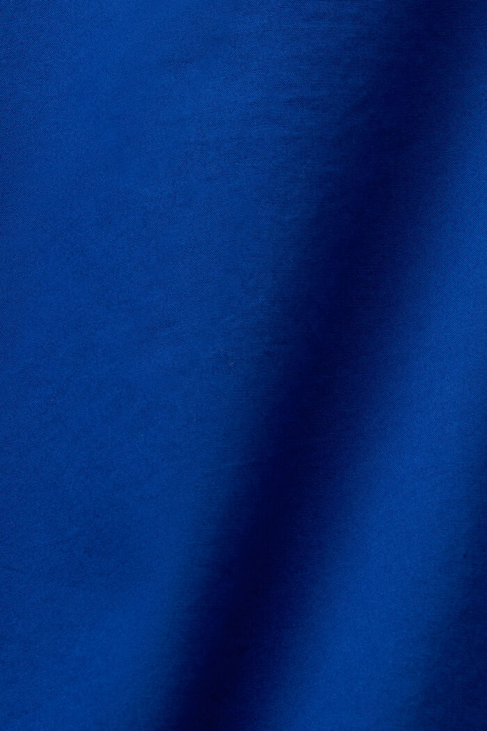 Ærmeløs bluse, 100 % bomuld, INK, detail image number 4