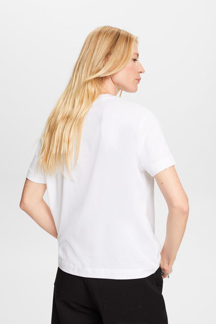 T-shirt i økologisk bomuld, WHITE, detail image number 3