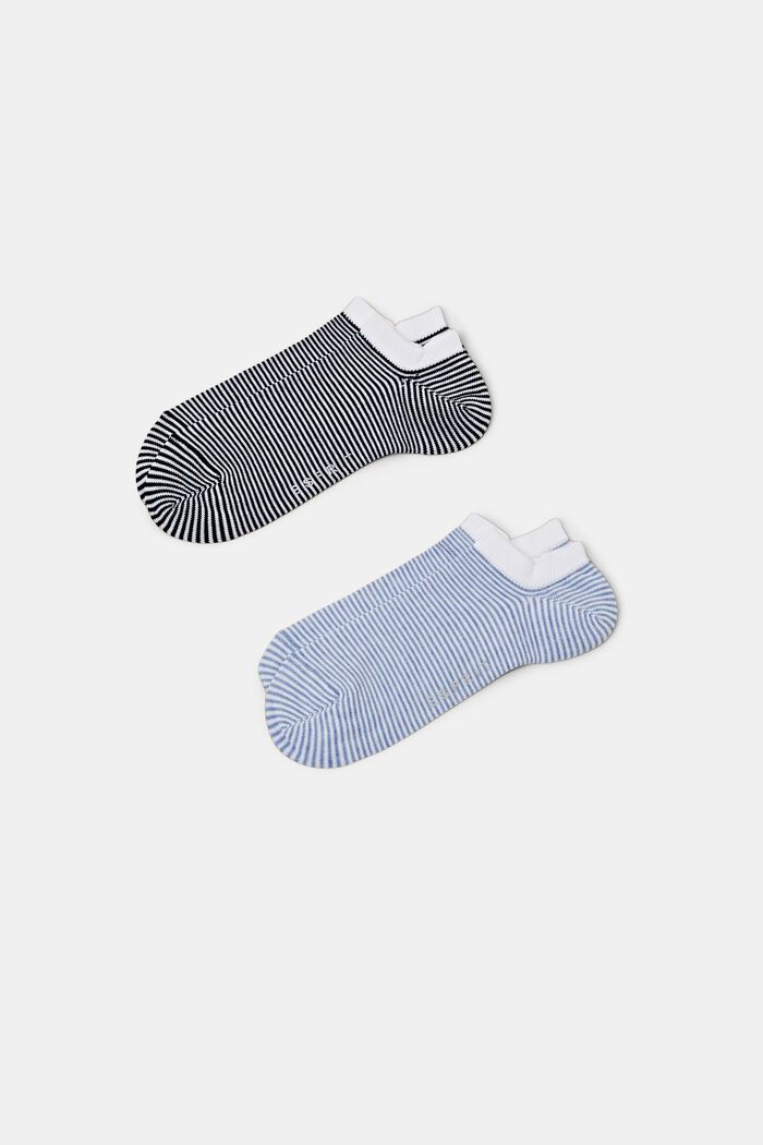 Sneaker socks, BLACK/BLUE, detail image number 0