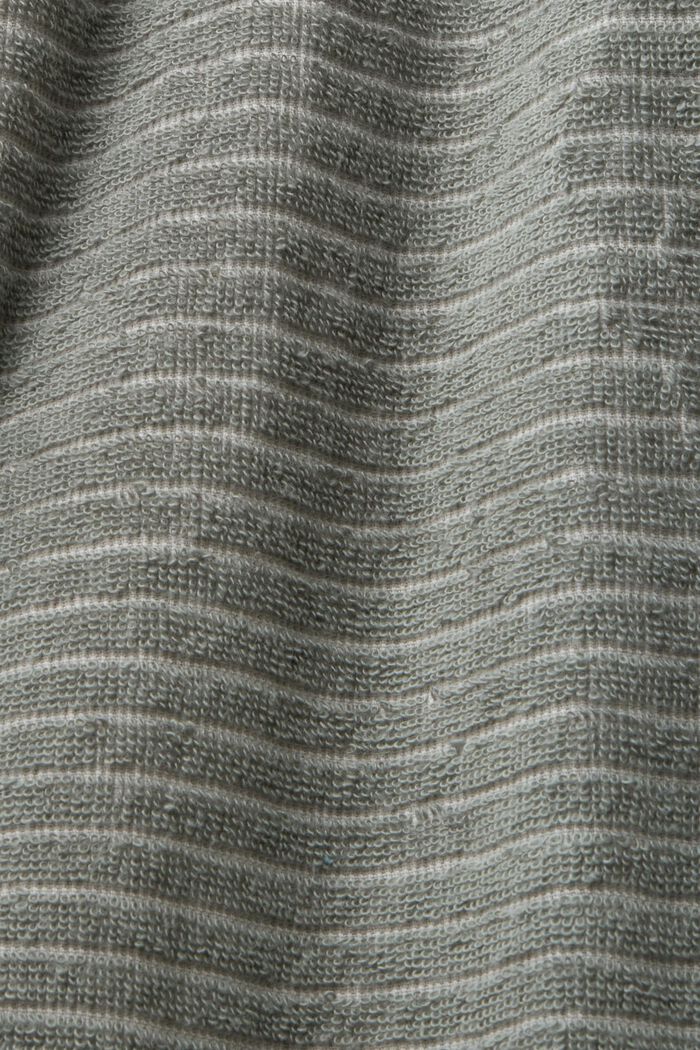 Badekåbe med teksturerede striber, ANTHRACITE, detail image number 4