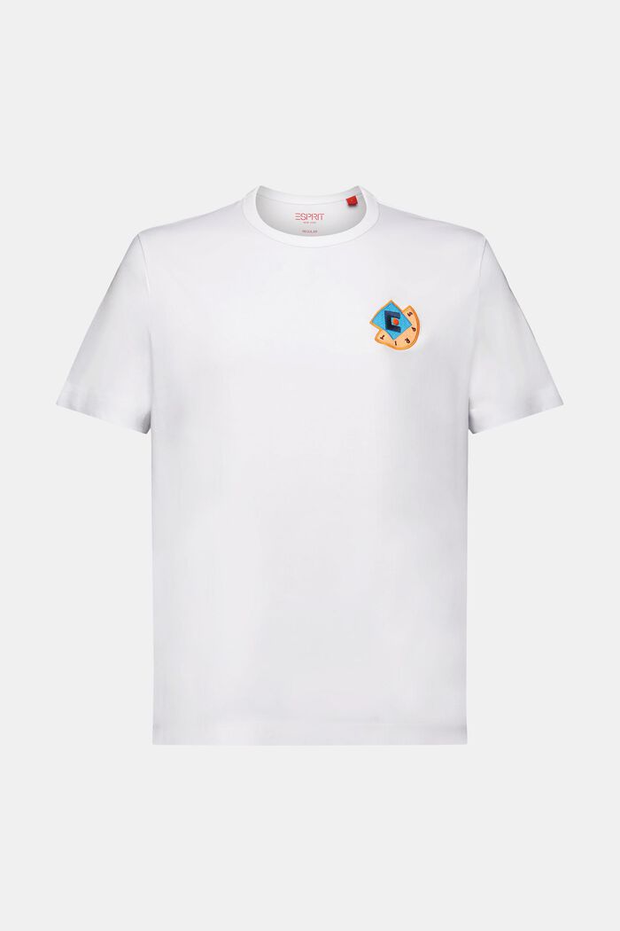T-shirt med grafisk logo, WHITE, detail image number 7