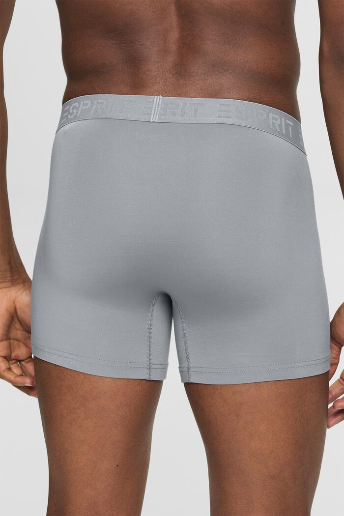 Multipakke med lange shorts i mikrofiber med stretch til mænd, DARK GREY, detail image number 1