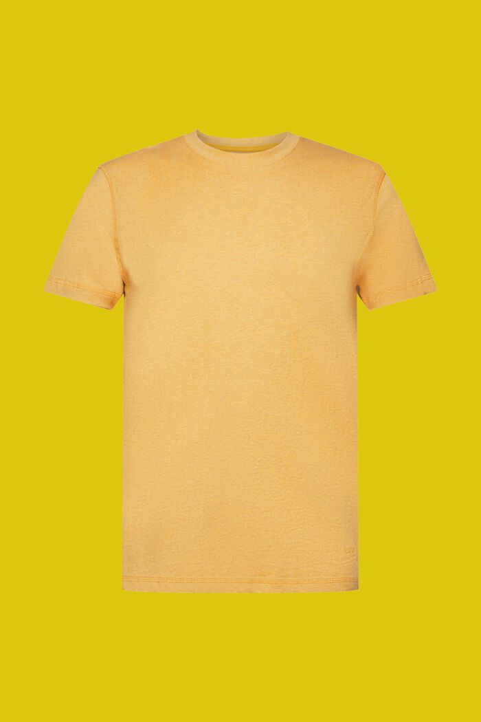 T-shirt i bomuldsjersey, SUNFLOWER YELLOW, detail image number 6