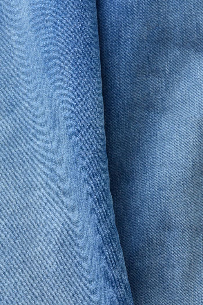 Skinny jeans med høj talje, BLUE LIGHT WASHED, detail image number 5