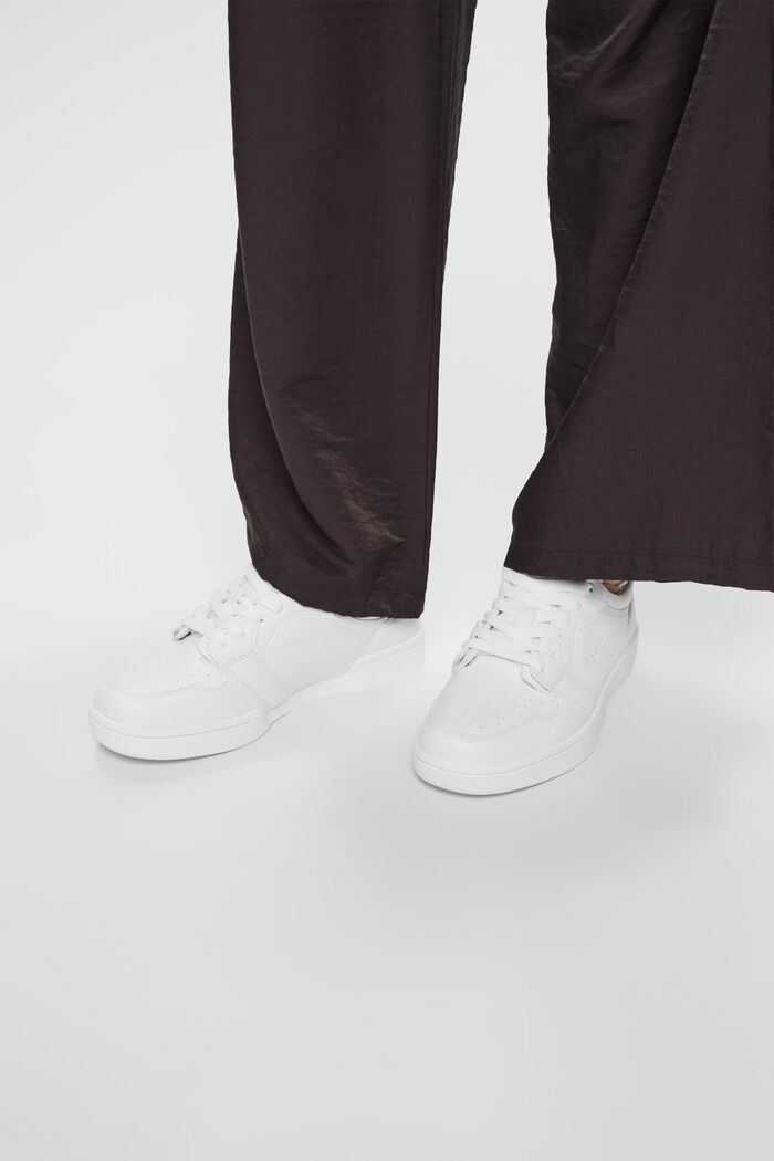 Sneakers i vegansk læder, WHITE, detail image number 1