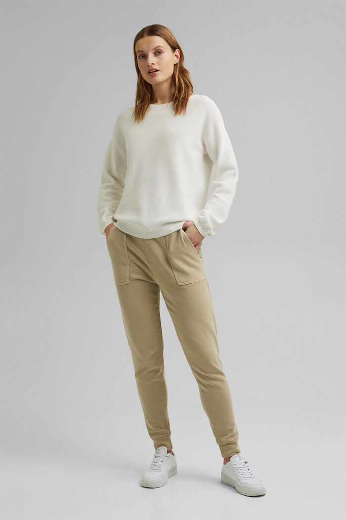 Sweater af 100% økologisk bomuld, OFF WHITE, detail image number 1