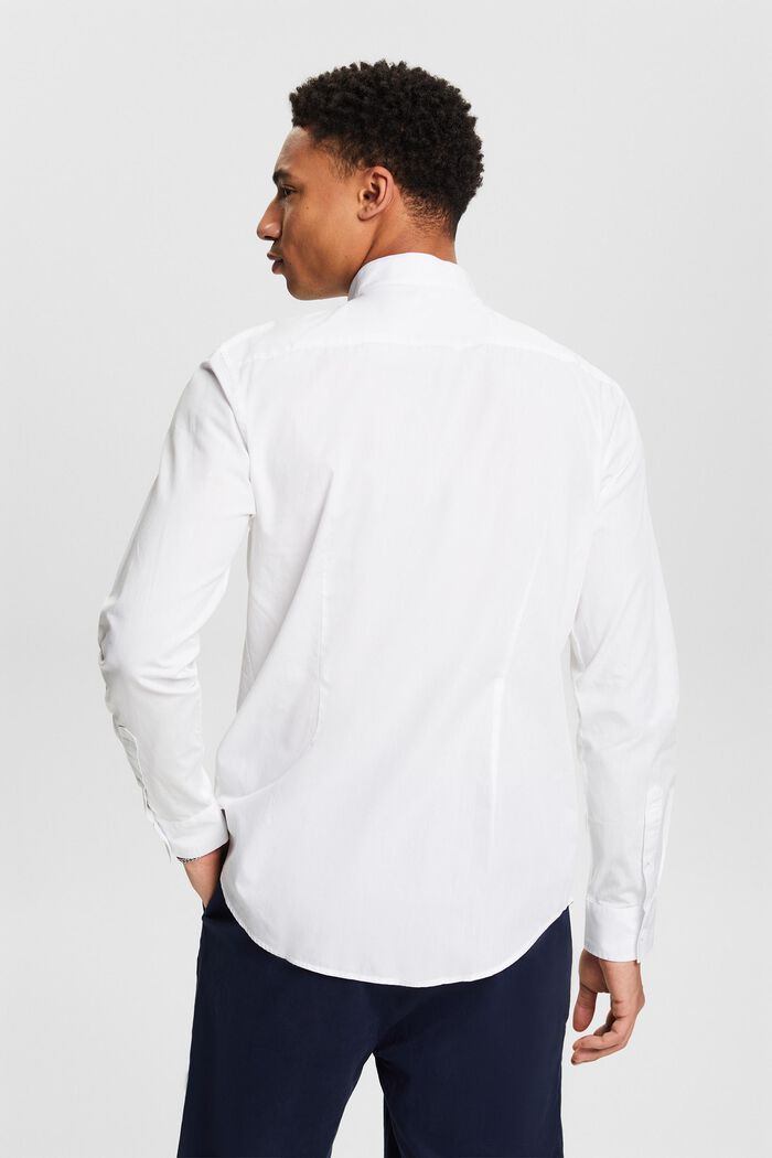 Skjorte med standkrave, WHITE, detail image number 2