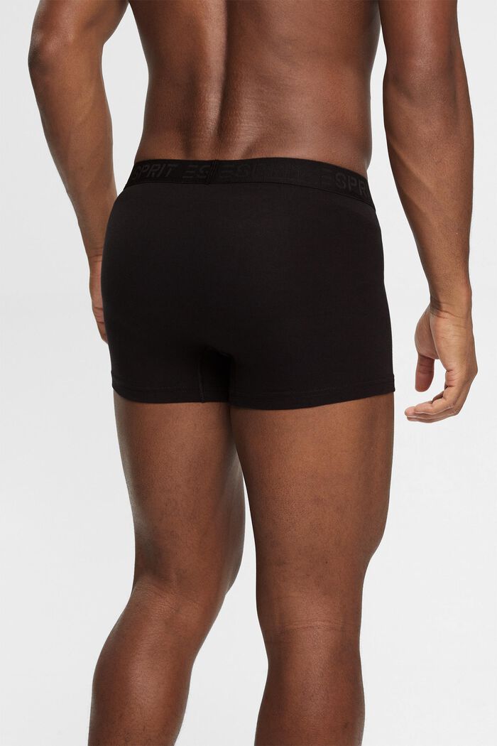 Multipakke med korte shorts i bomuldsstretch til mænd, BLACK, detail image number 4