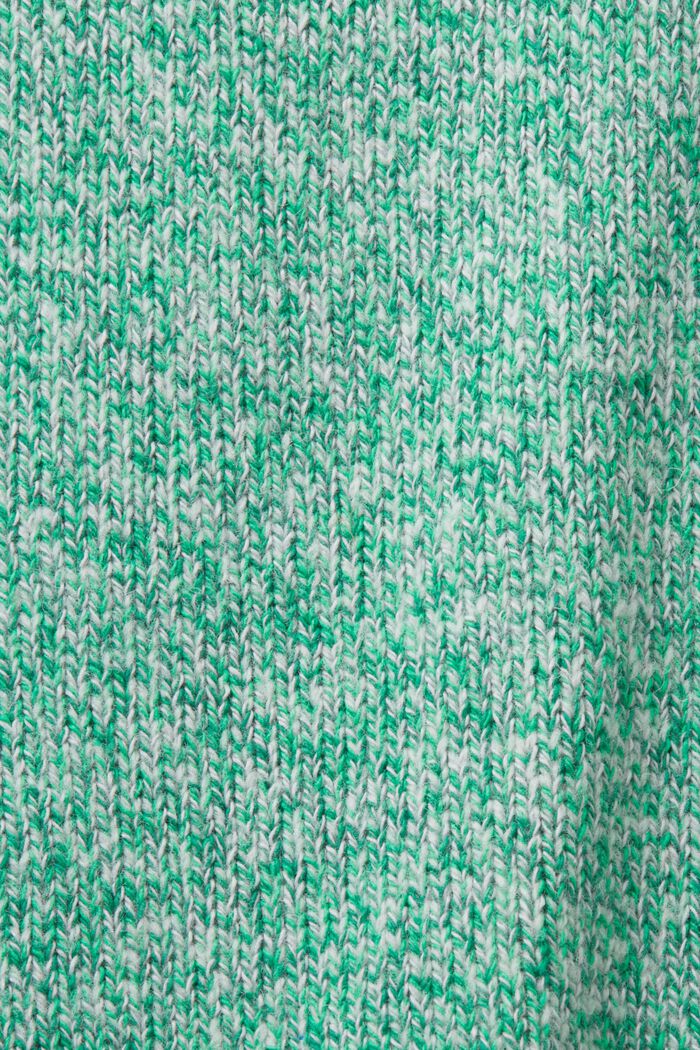 Pullover med rund hals, uldmiks, GREEN, detail image number 5