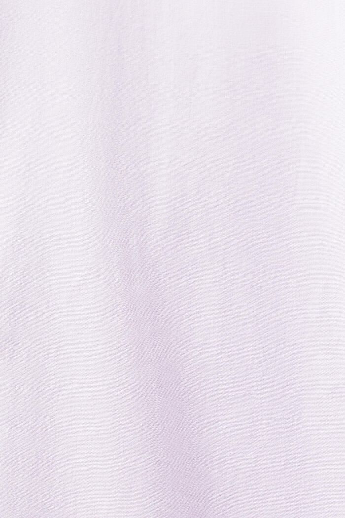 Oversized skjorte i bomuldspoplin, LAVENDER, detail image number 5
