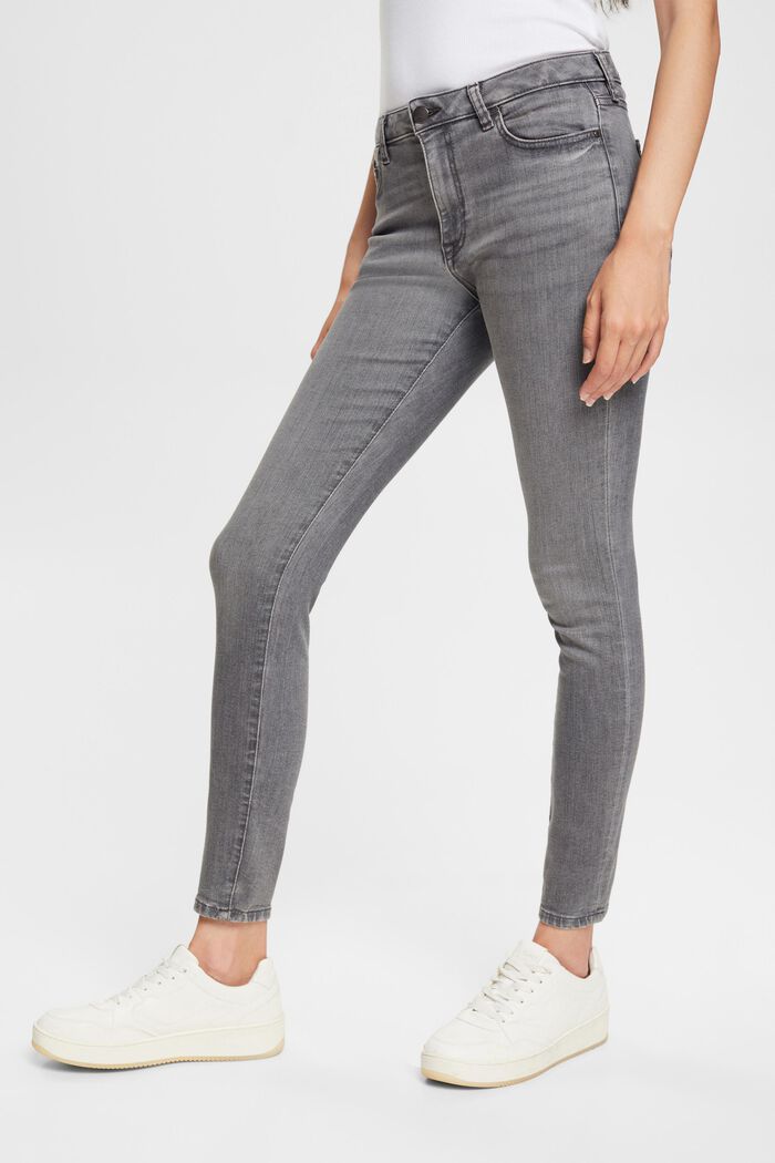 Skinny jeans med superstretch, GREY MEDIUM WASHED, detail image number 0