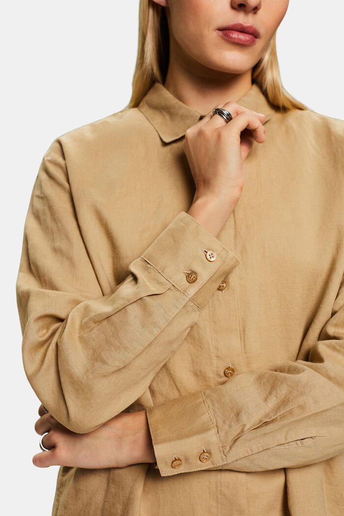 Blouses woven, BEIGE, detail image number 3