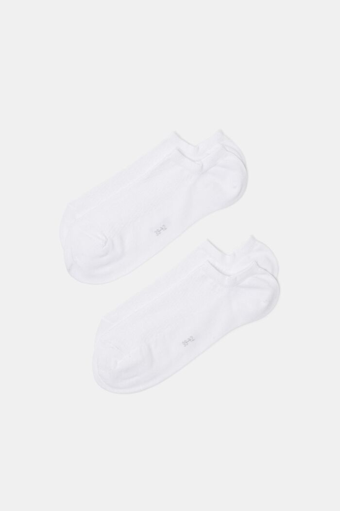 2-pak sneaker-sokker, WHITE, detail image number 0