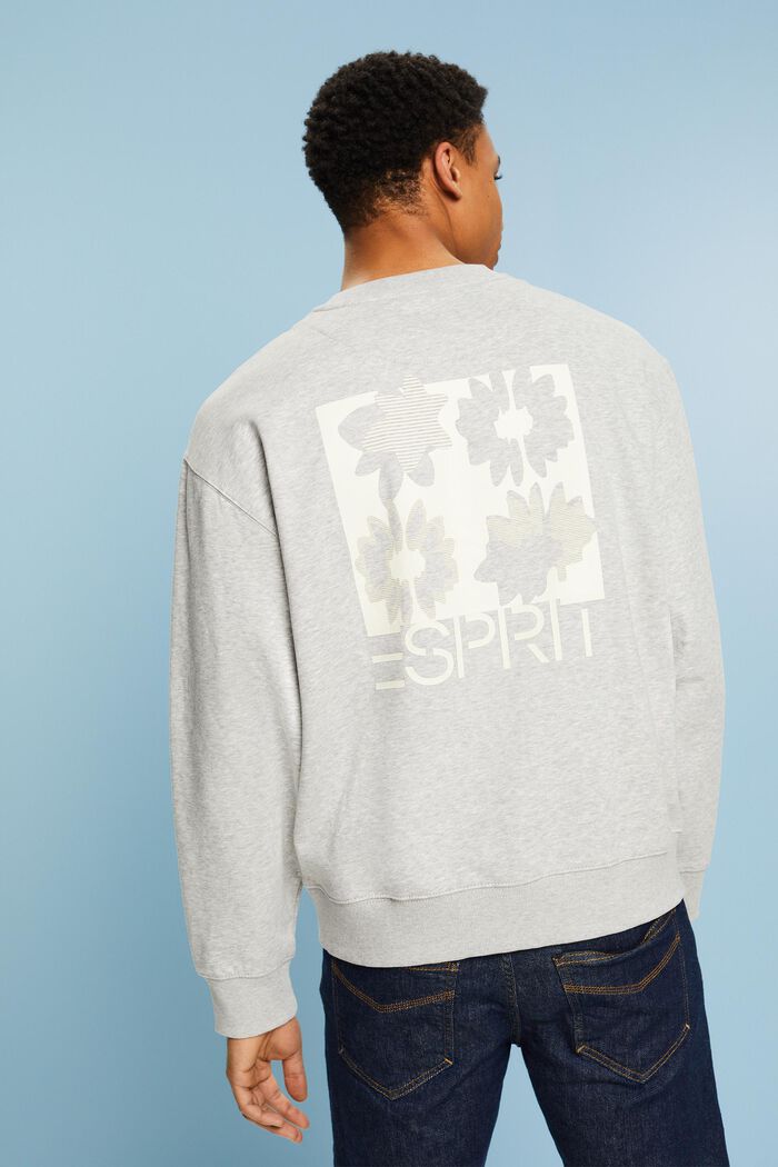 Sweatshirt med logoprint, LIGHT GREY, detail image number 3