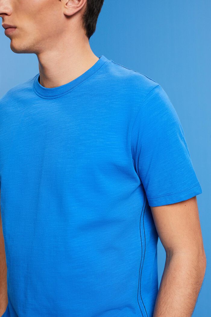 T-shirt i bomuldsjersey, BRIGHT BLUE, detail image number 2